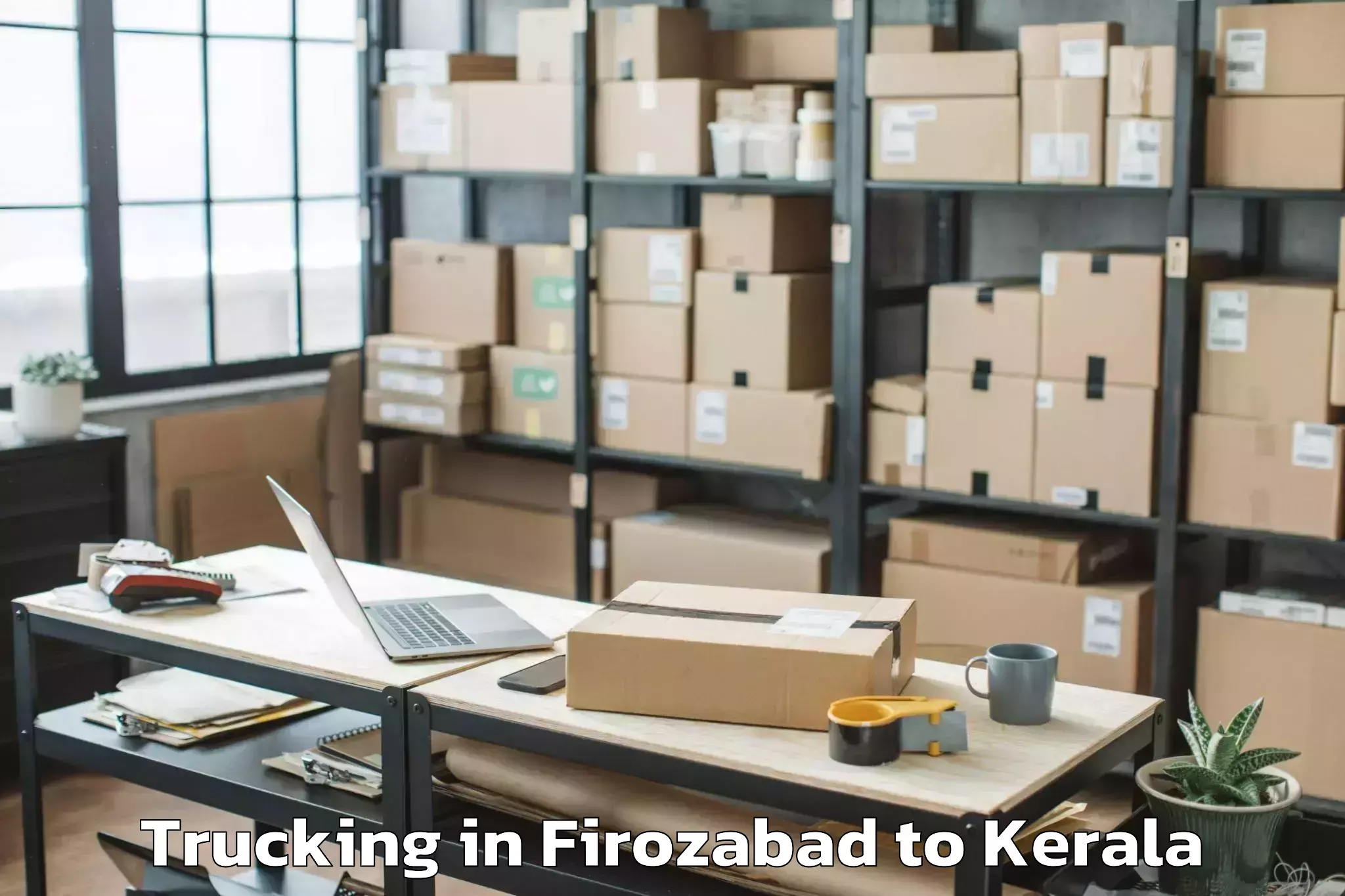 Easy Firozabad to Paravur Tekkumbhagam Trucking Booking